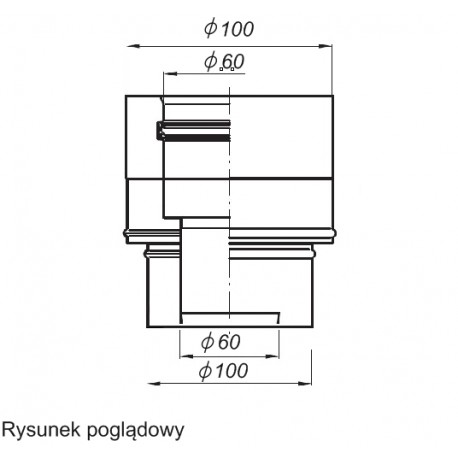 SX-ADAPTER TURBO BUDERUS BDK 60/100 GB012 NIERDZEWNY